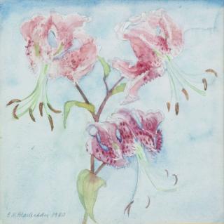 Dame Elizabeth Blackadder OBE RA RSA RSW RGI DLitt - Lilies