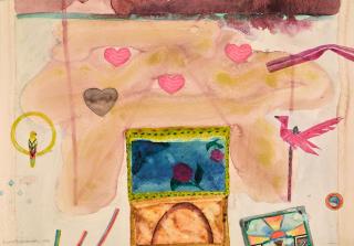 Dame Elizabeth Violet Blackadder, D.B.E., R.A., R.S.A., R.S.W - Still Life With Hearts