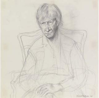 Dame Elizabeth Violet Blackadder, R.A., R.S.A., R. - Portrait of Naomi Mitchison