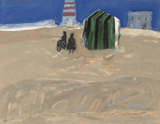 Dame Elizabeth Violet Blackadder, R.S.A., R.S.W., - Beach At Aveiro