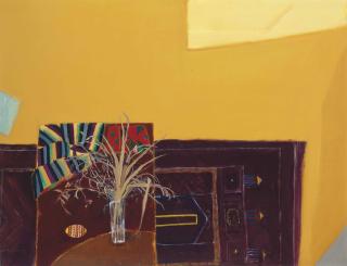 Dame Elizabeth Violet Blackadder, R.S.A., R.S.W., - Still Life with Dried Flowers