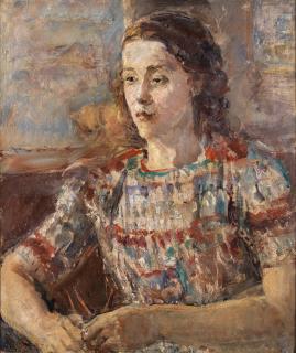 Dame Ethel Walker A.R.A., R.B.A., R.P., D.B.E. - Portrait of a Young Girl