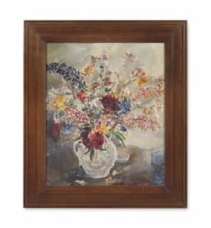 Dame Ethel Walker A.R.A. - Garden flowers in a vase