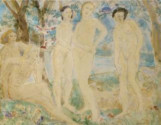 Dame Ethel Walker, A.R.A. - Paris and the Goddesses