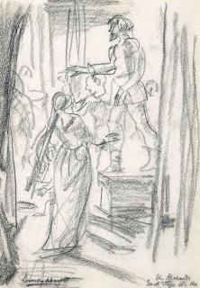 Dame Laura Knight, R.A., R.W.S. - Back Stage at the Old Vic, The Richards