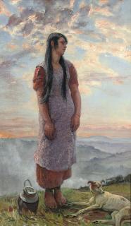 Dame Laura Knight, R.A., R.W.S. - Beulah on top of the hills