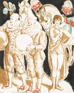 Dame Laura Knight, R.A., R.W.S. - Circus Figures