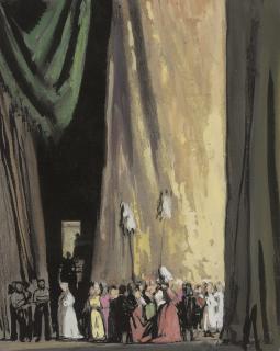 Dame Laura Knight, R.A., R.W.S. - Curtain call