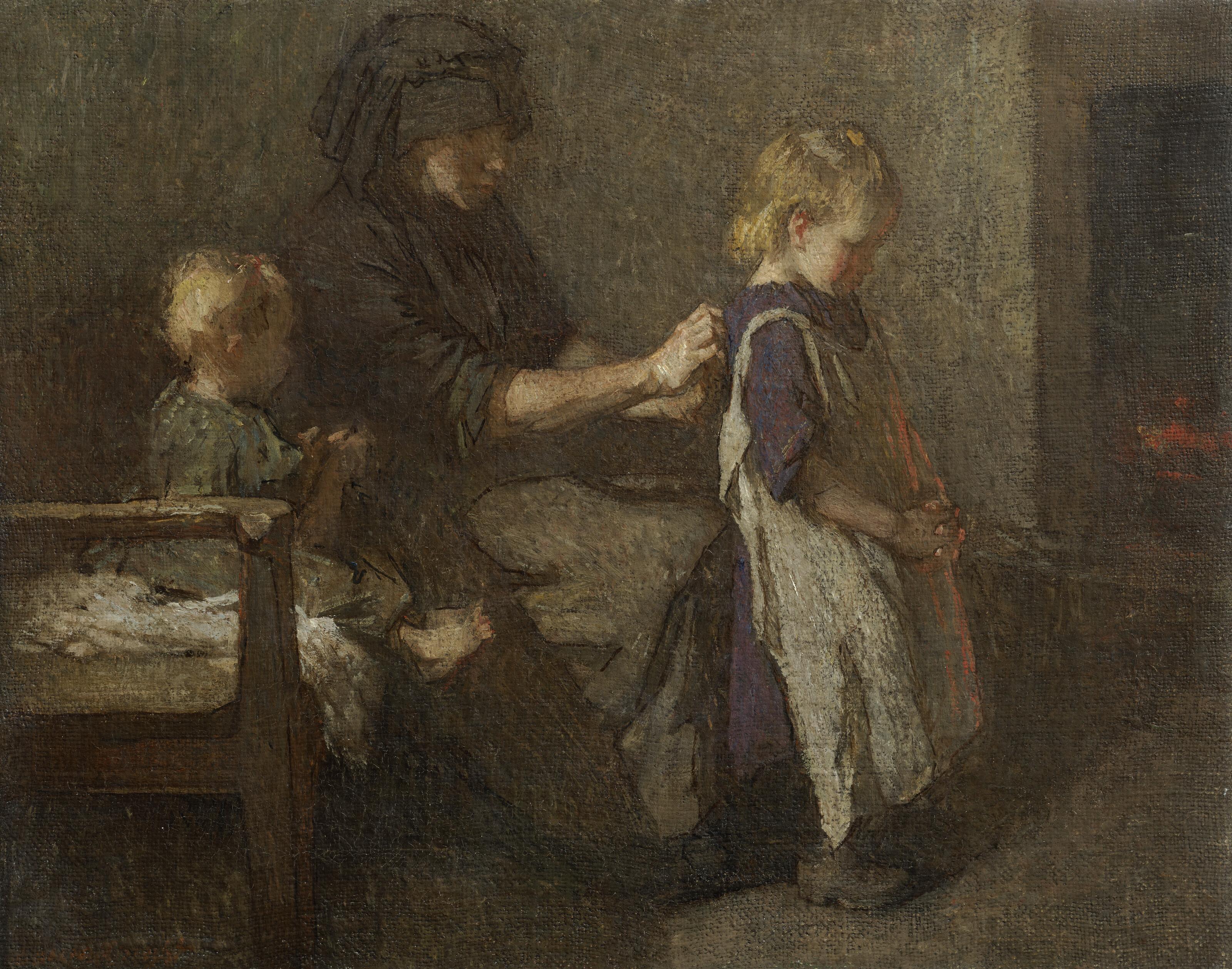 Dame Laura Knight, R.A., R.W.S. - Going to School