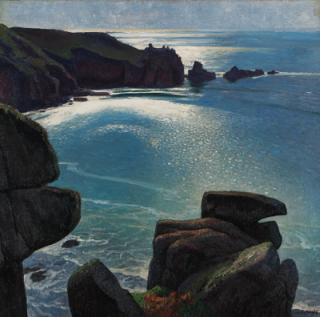 Dame Laura Knight, R.A., R.W.S. - Logan\'s Rock, Cornwall