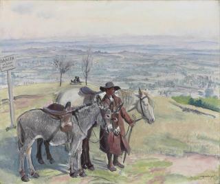 Dame Laura Knight, R.A., R.W.S. - On the hill top