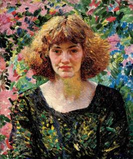 Dame Laura Knight, R.A., R.W.S. - Rose And Gold