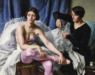 Dame Laura Knight, R.A., R.W.S. - The Ballet Girl And The Dressmaker