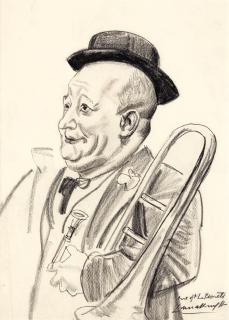 Dame Laura Knight, R.A., R.W.S. - The High Wire; One Of The Bionets; Goliath; Joe Craston - Head Clown At Olympia