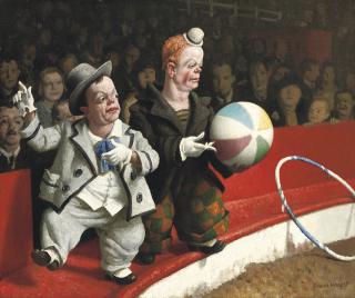 Dame Laura Knight, R.A. - Laugh, Clown, Laugh