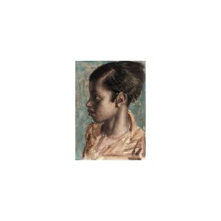Dame Laura Knight R.A - Profile Portrait Of A Child
