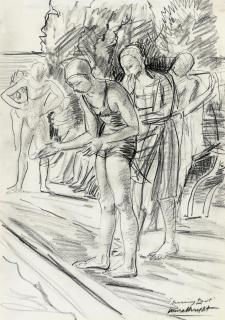 Dame Laura Knight, R.A. - Swimming pool