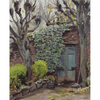 Dame Laura Knight R.A - The Garden Door