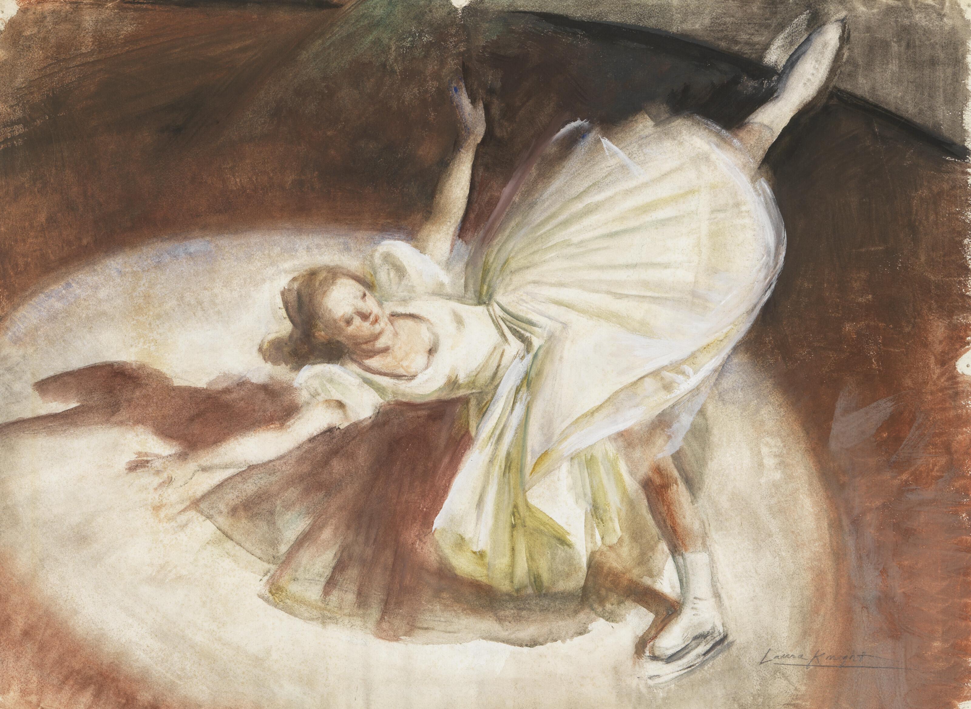 Dame Laura Knight, R.A. - The Ice Skater, Sonja Henie