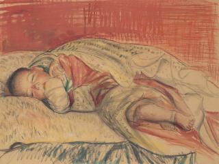 Dame Laura Knight, RA, RWS - A Baby