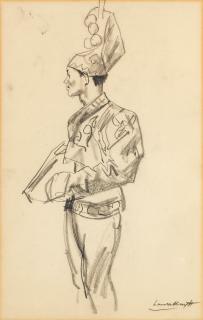 Dame Laura Knight RA RWS - Study of a clown