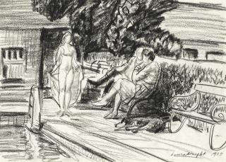 Dame Laura Knight, RA, RWS - \'Summer\'s day\'