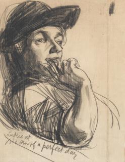 Dame Laura Knight, RA, RWS - \'The end of a perfect day\'