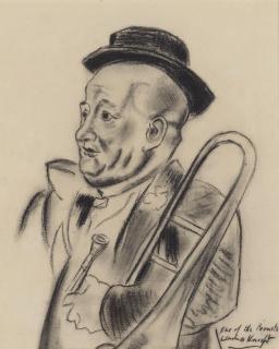 Dame Laura Knight, RA, RWS - The trumpeter