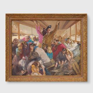 Dame Laura Knight, RA, RWS - (War Time Travel), 1940