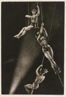 Dame Laura Knight - Trio Gymnastique (B&W. 68)