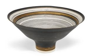 Dame Lucie Rie - An Imperfect Porcelain Footed Bowl