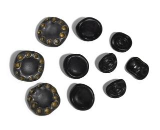 Dame Lucie Rie - Nineteen Press-Moulded Buttons