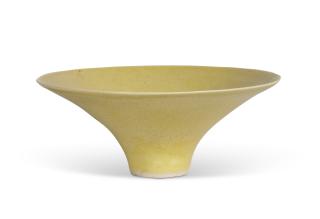 Dame Lucie Rie - Yellow footed bowl
