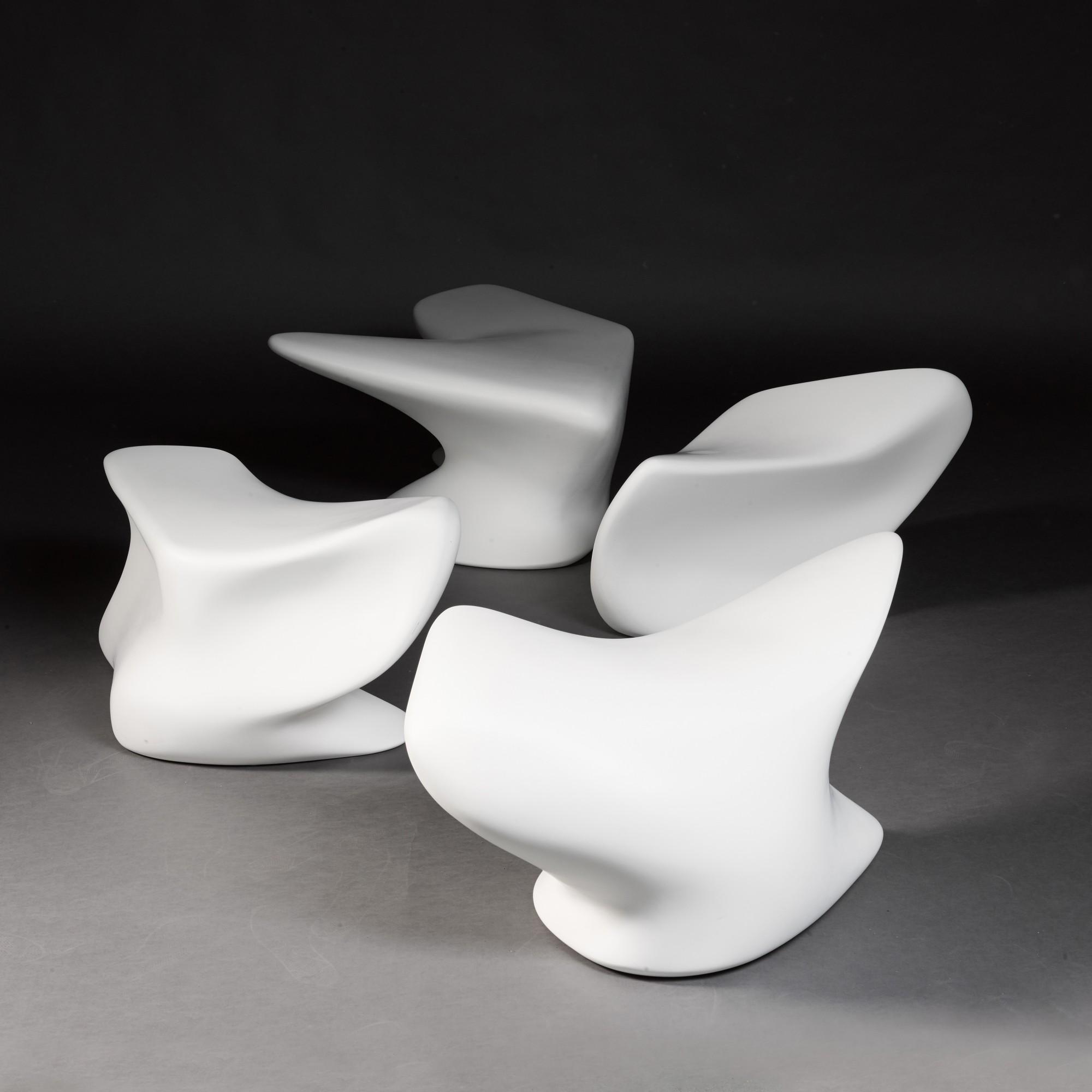 Dame Zaha Hadid, R.A. - \'Nekton\' Stools, From The \'Principal\' Collection