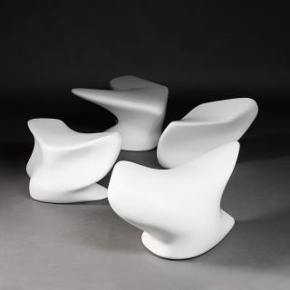 Dame Zaha Hadid, R.A. - \'Nekton\' Stools, From The \'Principal\' Collection