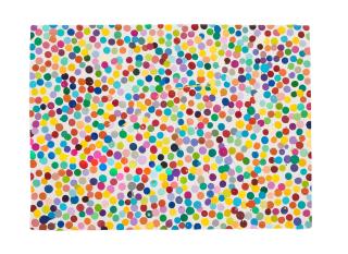 Damien Hirst - 6350. Punch through every roulette wheel