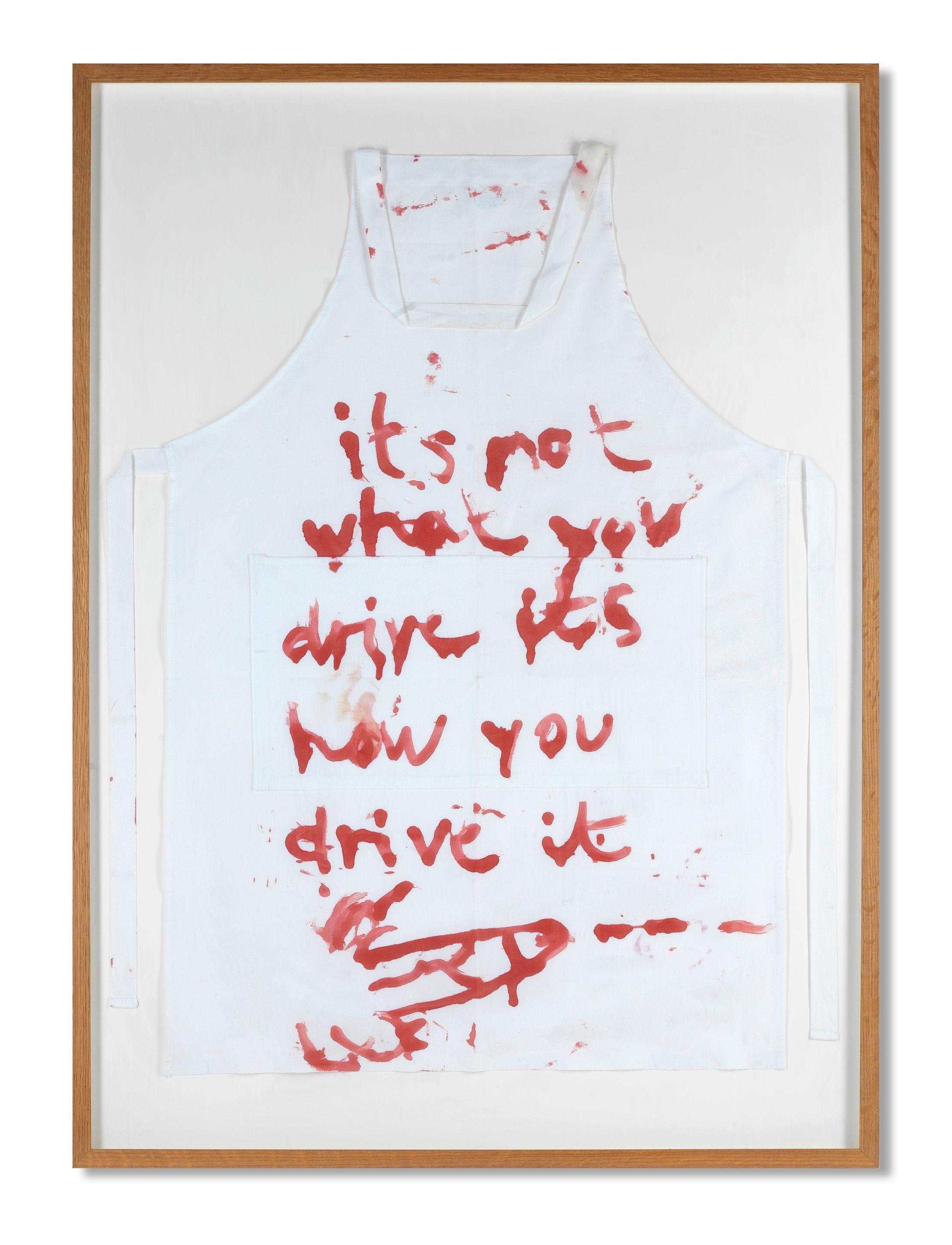 Damien Hirst - A Painted Apron From Q Magazine Photoshoot, 1998