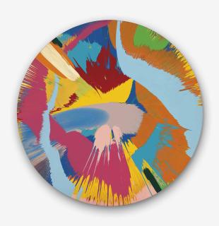 Damien Hirst - beautiful, babies, optical, persons nose, trembling camera, weird shutter release, artistic eye, exploding, pig, chainsaw, sex painting (with two small pink splashes)