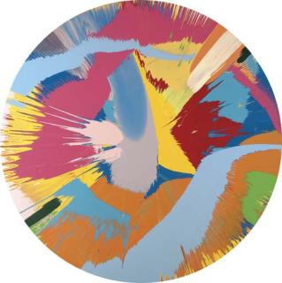 Damien Hirst - Beautiful, Babies, Optical, Persons Nose, Trembling Camera, Weird Shutter Release, Artistic Eye, Exploding, Pig, Chainsaw, Sex Painting (With Two Small Pink Splashes)