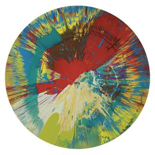 Damien Hirst - Beautiful Bleed Riding The Waves Painting