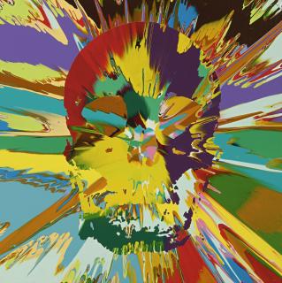 Damien Hirst - Beautiful Branwen Paraphrenia Intense Painting (With Extra Inner Beauty)