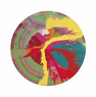 Damien Hirst - Beautiful, Exotic, Erotic, Divinely, Deep, Devil Painting