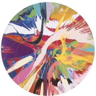 Damien Hirst - Beautiful, four cheese, spicy, quatro, staggioni, florentine, michelangelo, venetian glass, pamplona painting