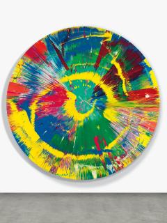 Damien Hirst - Beautiful Mis-Shapen Purity Clashing Excitedly Outwards Painting
