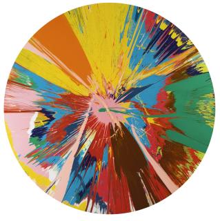 Damien Hirst - Beautiful, Shattering, Slashing, Violent, Pinky, Hacking, Sphincter Painting