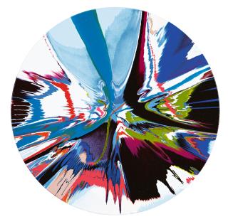 Damien Hirst - Beautiful Twilight Neverending Daylight Oppressive Darkness Small Town Madness Painting 