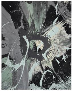 Damien Hirst - Beautiful Where Did All The Colour Go Painting