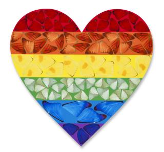 Damien Hirst - Butterfly Heart (Small) (H7-4)
