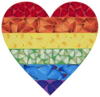 Damien Hirst - Butterfly Heart (Small) (H7-4)