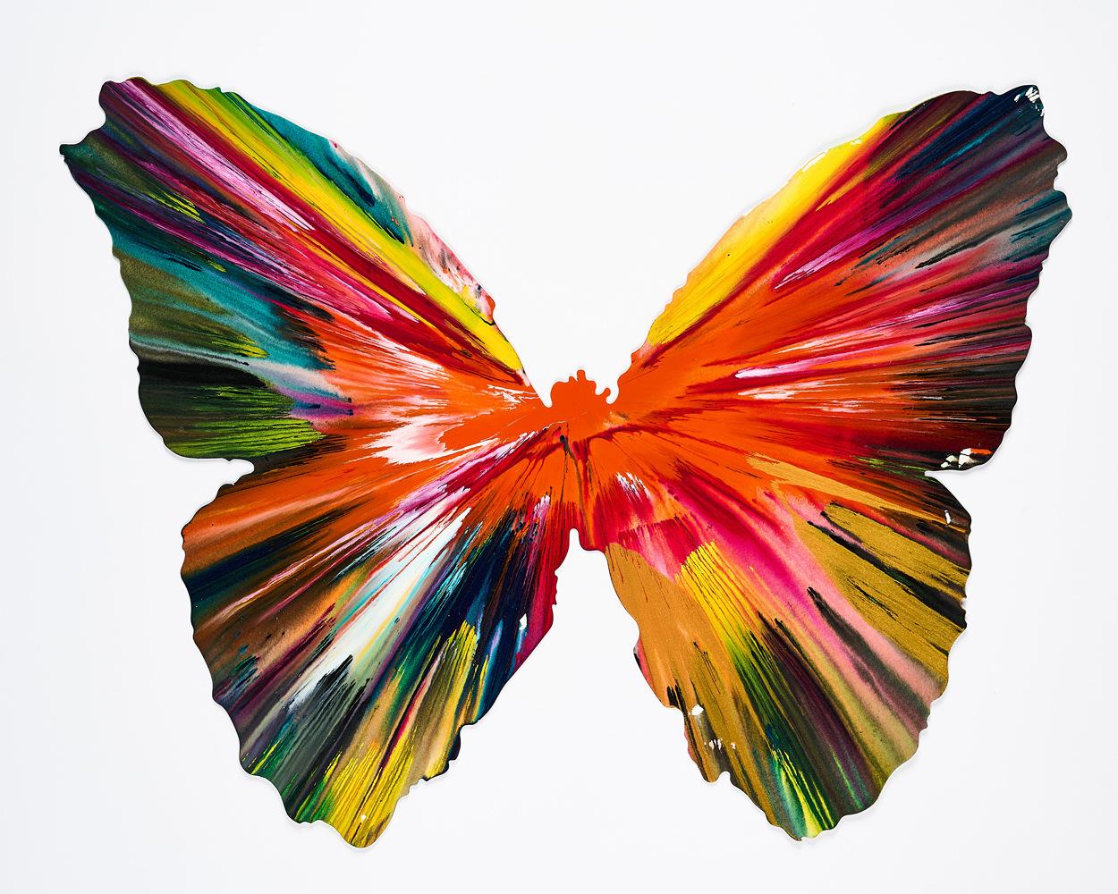 Damien Hirst - Butterfly Spin Painting.